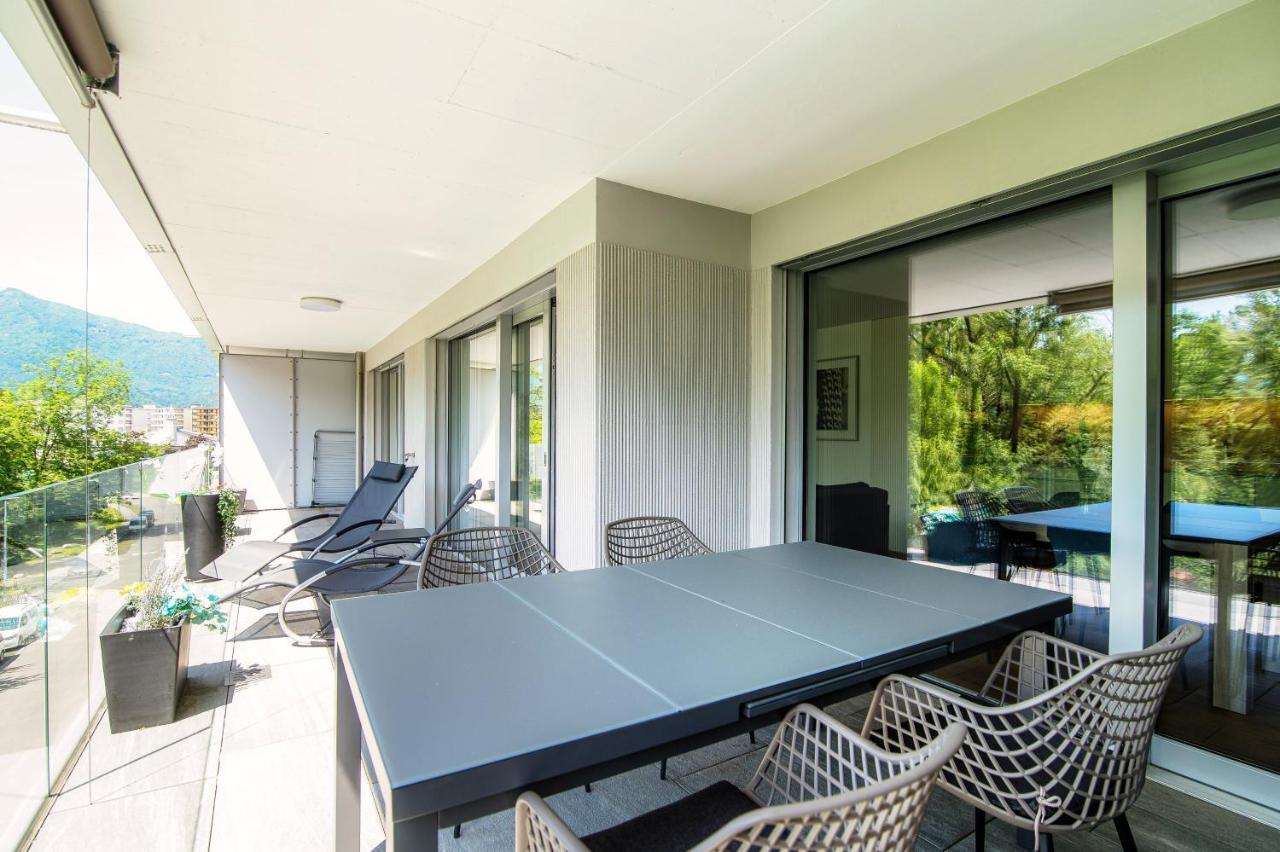 Appartamento [LOCARNO-LIDO] Esclusivo Gioiello a ☆☆☆☆☆ con Wifi e Netflix Esterno foto